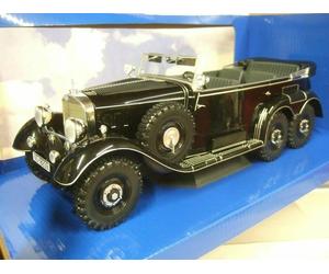 MCG 1/18 D/CAST 1938 MERCEDES-BENZ G4 (W31) 6 WHEEL GERMAN STAFF CAR BLACK 18209