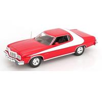 MCG 1/18 Ford Gran Torino 1975 Red Gran Torino Stusky & Hatch Mini Car [Parallel import goods]