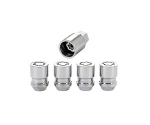 McGard 24154 Chrome Cone Seat Wheel Locks (M12 x 1.25 Thread Size) - 4 Locks / 1 Key