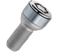 28018SL Wheel Lock Bolts SL (Ultra High Security) M14 x 1,5, radius seat, shaft length 26,7 mm, Overall length 46,7 mm, Hex size 17mm, Key diameter 28,6 mm, silver