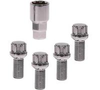 BC1222 Wheel Locking Bolt Set M14x1.5 28.5mm 60 Degree 17mm 19mm Key By LokNox