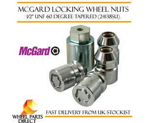 McGard Locking Wheel Nuts 1/2" UNF 24138SU Locks Jaguar XJ XJ6 XJ12 1968-2003