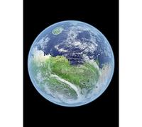 McGill Space NASA Mars Terraforming Illustartion Premium Wall Art Canvas Print 18X24 Inch