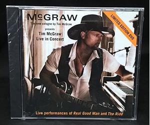 McGraw The New Cologne by Tim McGraw Presents Tim McGraw Live in Concert Limited Edition DVD (Live Performances of Real Good Man and The Ride)