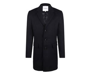 McGregor Solid Wool Over Coat Navy size L | Single Breasted Coats Outlet | Men | Blue L