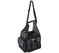 McGuire-Nicholas Electrician's Tote, Easy Carry Tool Bag for Electricians, Multi Pocket and Loop Design for Tools and Electrical Equipment, Black and Silver - MN-22128
