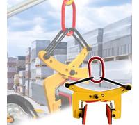 MCHDMI Yellow Scissor Lifter Clamp, Heavy Duty Granite Slab Lifting Clamps for Stone Marble Slate Rock Brick Carrying Equipment, Versatility Industrial Grasping Clips(Opening Size 6-18CM/2.4-7.1in)