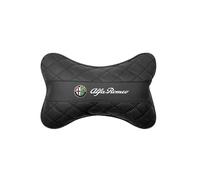 MCHHYL Car Headrest for Alfa Romeo Giulia Stelvio Tonale, Head Support Pillow Headrest Headrest Cushion Car Seat Pillow Travel Comfort Cushion,Black-2 headrests