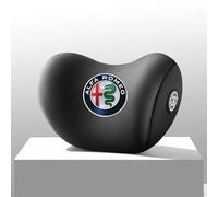 MCHHYL Car Headrest for Alfa Romeo Giulia Stelvio Tonale, Head Support Pillow Headrest Headrest Cushion Car Seat Pillow Travel Comfort Cushion,Black-One headrest