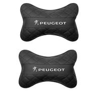 MCHHYL Car Headrest for Peugeot 205 GTI, Head Support Pillow Headrest Headrest Cushion Car Seat Pillow Travel Comfort Cushion,Black-Two headrests