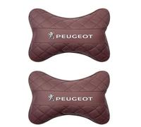 MCHHYL Car Headrest for Peugeot 5008 III 2024, Head Support Pillow Headrest Headrest Cushion Car Seat Pillow Travel Comfort Cushion,Brown-Two headrests