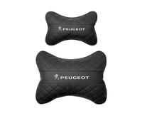 MCHHYL Car Headrest for Peugeot Rifter 2018-2022 2023, Head Support Pillow Headrest Headrest Cushion Car Seat Pillow Travel Comfort Cushion,Black-One headrest and one lumbar support