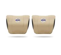 MCHHYL Car Headrest for Volvo V60 2018-2023, Head Support Pillow Headrest Headrest Cushion Car Seat Pillow Travel Comfort Cushion,Beige-Two headrests