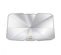 MCHHYL Car Windscreen Sun Shade for Smart Brabus, Foldable Sunshade with Logo UV Protection & Heat Reflective,145×79cm