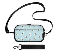 MCHIVER Bees Crossbody Bags for Women Cell Phone Purses | Small Travel Wallet, with PVC Pocket, for Daily Use