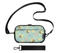MCHIVER Bees Crossbody Bags for Women Phone Purses | Small Shoulder Bag, with PVC Pocket, for Daily Use