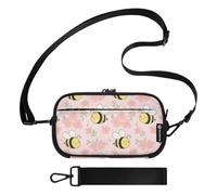 MCHIVER Bees Crossbody Bags for Women Phone Wallet | Small Travel Purse, with Adjustable Strap, for Daily Use