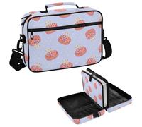 MCHIVER Cake Bible Cover for Women Portable Church Books | Detachable Shoulder Strap, Zipper Pocket, with Handle, Fits Bibles up to 10.2x7.1x2 in, for Mother Men