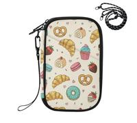 MCHIVER Donut Cupcakes Passport Holder for Travel Passport Organizer