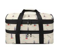 MCHIVER Lighthouse Insulated Casserole Carrier for Picnic | Thermal Casserole Dish with Dish Storage, Leakproof Lasagna Holder Bag, 20L, Fits 9" x 13" Baking Dish