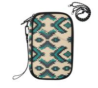 MCHIVER Moroccan Boho Beige Passport Holder for Travel Passport Organizer