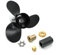 MCHkR Aluminum Outboard Propeller 13 1/4 X17 48-77344A45 Hub Kits Included Compatible With Motor 60 75 90 100 115HP 15 Spline