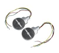 MCHkR LED Turn Signals Compatible With Touring Electra Road King FLHR FLHTC Heritage Classic FLSTC Motorcycles(LED -4 wires -Smoke)