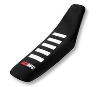 MCHMFG Motorcycle Universal Seat Cover Non-Slip Rubber Striped Gripper Soft Stamp for CRF WR WRF RMZ YZF SXF EXC EXC XC SX CR KLX Dirt Pit Bike Motocross Off Road Motorbike (Black)