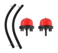 MCHNIC 2× Primer Bulb Pipe & Clips Kit for Mountfield RS100 RV100 SP414 HP414 SP164 HP164 HP42R HP45 SP42R S461RHP Lawnmower Replace 118550698/0,118550704/0