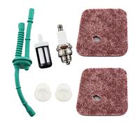 MCHNIC 2X Air Filter Fuel Filter Fuel Hose Spark Plug for Stihl FS38 FS45 FS46 FS55 FS55C FS55R FS55RC FS55T HL45 HS45 FC55 KM55 Brush Cutter Grass Trimmer Replace 4140 124 2800