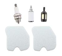 MCHNIC 2x Air Filter with Spark Plug Fuel Filter for Husqvarna 120 Mark2, 235 235E 236 236E 240 240E Chainsaw
