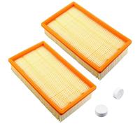 MCHNIC 2x Flat Pleated Air Filter for Bosch GAS 35 L AFC, GAS 35 L SFC+, GAS 35 M AFC Vacuum Cleaner Kärcher Wet Dry Vacuum Cleaner NT25/1 Ap, NT 30/1, NT35/1 Ap