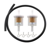 MCHNIC 2x Fuel Filter with Fuel Pipe Hose for Qualcast Classic Petrol 35s, 43s Cylinder Mower AQ148 Engines and QX Removable Cylinder System Replace # F016103787, F016A57984, F016A57982
