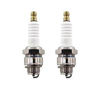 MCHNIC 2x Spark Plug for Lawnmowers with Briggs & Stratton 3.5-6.5 HP Quantum Engines 300E 450E 50E 550E 625 650 675 Replaces Champion RJ19LM, NGK BR2LM