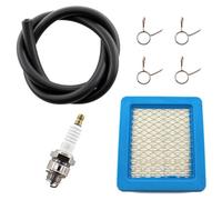 MCHNIC Air Filter Service Kit For Hayter Harrier 41, 48, 56, Spark Plug 2ft Fuel Line, Clamps, Quantum 491588S