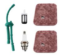MCHNIC Air Filter Service Kit for Stihl FS38 FS45 FS46 FS55 HS45 FC55 KM55 HL45 Replace CMR6H Spark Plug Fuel Line 4140 124 2800 Hedge Trimmer