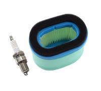 MCHNIC Air Filter with Pre Filter Spark Plug for Briggs & Stratton 697029 690610 498596 5059h 4196 4207 30-033 John Deere M147431