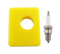 MCHNIC Air Filter with Spark Plug for Briggs & Stratton Engines 450E, 500E, 550E, 550EX Lawnmower Replaces 799579 5434 Oregon 30-183 STENS 102-573