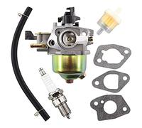 MCHNIC Carburetor with Gasket Spark Plug Set for Honda GXV120 GXV140 GXV160 Engine HR194 HR195 HR214 HRA214 HR215 HR216 HRA216 HRC216 HRB475 HR2150 Lawn Mower