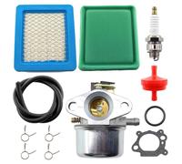 MCHNIC Carburettor with Air Filter Set for Briggs & Stratton Quantum 45 50 55 XM55 XTE40 XTE50 625 675 Engines Replaces 498965 494971 494216 493422 698056