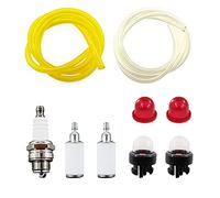 MCHNIC Fuel Line Fuel Filter Primer Bulb Kit for McCulloch Trim Mac 210 240 241 250 251 251LS 251SST 260 280 281 323S Cabrio 245 Trimmer Strimmer Brush Cutter Replace Walbro 188-16-1