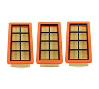 MCHNIC Pack of 3 Flat Pleated Vacuum Cleaner Filters for Kärcher AD2 AD2 Battery, AD3 AD3 Premium AD 3,000 AD 3,200, AD4 Premium Multi-Purpose Vacuum Cleaner Dry Vacuum Cleaner Replaces 6.415-953.0