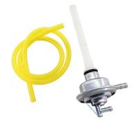 MCHNIC Petrol Fuel Tap for Scooter - Vespa, Aprilia, Derbi, Gilera, Piaggio, MBK & More - Manual, Metal, Front Mount, Barb or Flare Connection
