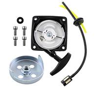MCHNIC Pulley Starter Hand Start for Brush Cutter Brast Rotfuchs Fuxtec Arebos Starter Timbertech 52cc Multi Function 5 in 1 Including Nemaxx EB52 Driver Plate