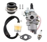 MCHNIC PZ13 13mm Carburetor For 43cc 47cc 49cc 50cc 2 Stroke SYX Moto Holeshot Mini Moto ATV Quad Dirt Bike Carb With Air Filter Spark Plug Fuel Line Filter Kits