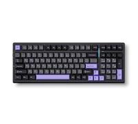 MCHOSE G98 PRO Wireless Mechanical Keyboard, Tri-Mode Connection Gaming Keyboard, Hot Swappable Custom Gasket Structure, Pre-lubed Linear Switches, Double Shot PBT Keycaps RGB LED Backlit Purple&Black
