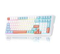 MCHOSE K99 98% Wireless Mechanical Keyboard, Tri-Mode Connection, Compact Gaming Keyboard with Six-Layer Padding Gasket, RGB Backlit,Hot Swappable Custom Keyboard for Mac/PC