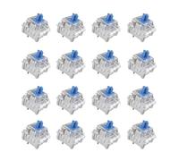Mciepny ZhouWang Blue Switches 3 Pin 50gf Clicky Accurate Typing Dustproof POM Stem Pre Lubed Key Switches,Keyboard Clicker Replacement for Mechanical Gaming Keyboard(88pcs Blue+２pcs Kailh Switch)