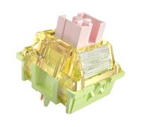 Mciepny Zhouwang Golden Autumn Tactile Silent Keyboard Switch for Mechanical Gaming Keyboard,5-Pin 45gf Quiet Pre-Lubed Switches(72PCS)