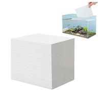 Mciluyaiio Aquarium Water Clarifying Sheets, Aquarium Filter Sheets, Water Polishing Pads, Aquarium Filter Media Remove Driftwood Tannins, Honeycomb Structure Adsorption, Remove Yellow Water (100pcs)